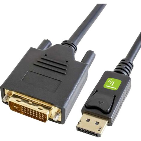 Cavo DisplayPort 1.2 a DVI 4K 3m Nero per Monitor, Alta Qualit�, Lunghezza 3 Metri (1/5)