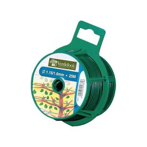 FILO METALLICO PLASTIFICATO 25M DA 1,15MM VERDE