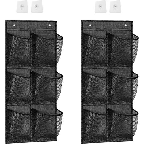 NOLUXA 2+2 pcs Sur La Porte Organisateur De Chaussures,Organisateur Sur La Porte Pour Chaussures,Organisateur Suspendu Multifonctionnel (1/5)