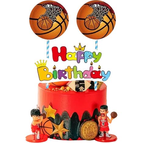 Ensemble de couverts pour fête sur le thème du basket-ball, plateau en papier jetable, gobelet en papier, décoration pour fête scolaire (1/5)