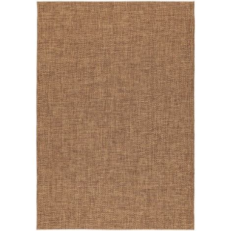 Tappeto da esterno Lune con intreccio 100% polipropilene 160 x 230 cm -Marrone (1/2)