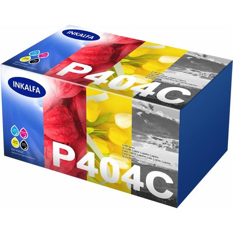 CLT-P404C Pack de 4 Cartouche de Toner Compatible pour Samsung C480W Xpress (1/5)