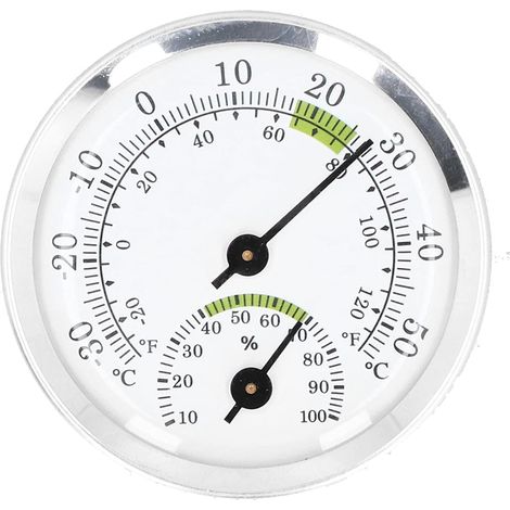 Termometro igrometro a lancetta con quadrante, monitor di temperatura e umidità per umidificatori, serra, giardino, casa, strumento di misurazione sicuro.