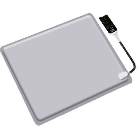 Beheizbare Fußmatte, Infrarot-Fußmatte mit stufenlos einstellbarer Steuerung, leicht zu reinigende Oberfläche, robust, rutschfeste Unterseite, 90 x 60 cm, 10 Heizstufen