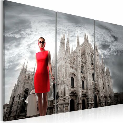 Tableau milan capitale de la mode - 120 x 80 cm (1/4)
