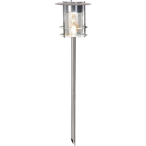 Solarlampe Edelstahl, superhell warmweiß, Dämmerungsschalter (1/5)