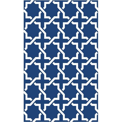 Garten Outdoor Teppich Modern blau 90x150 cm (1/2)