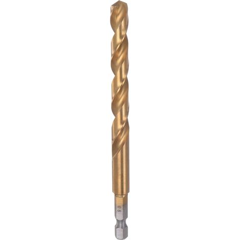 1/4" Hex Tige Foret 9mm Titane Perceuse M35 HSS 122mm Long (1/5)