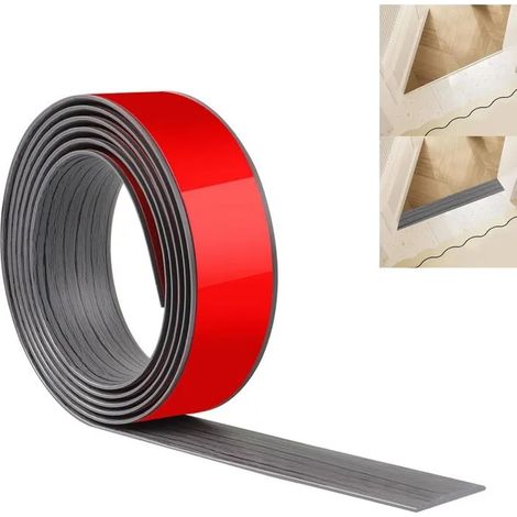 Bande de Transition de Sol JUNART 100cm×4cm, bande autocollante en PVC pour joindre moquette et carrelage, sé - Gris Foncé 100cm×4cm (1/5)