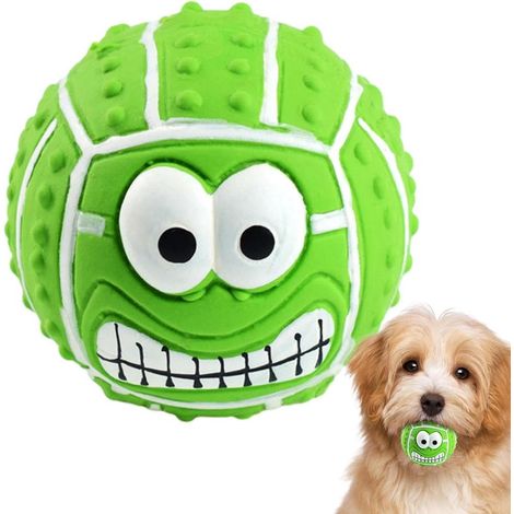 Soft Latex Squeaky Dog Ball Lightweight Bite Resistant Toy for Your Furry Friend