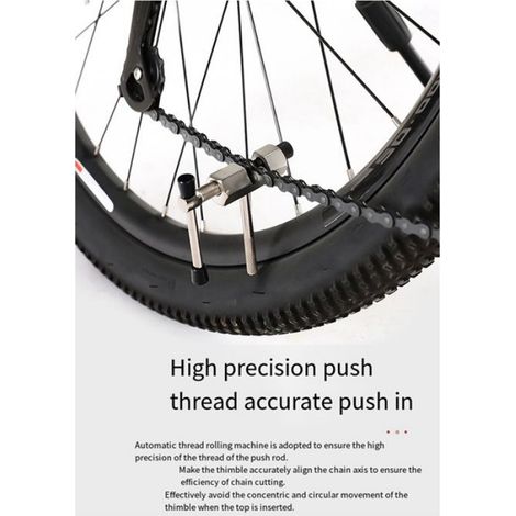 4 Outils de réparation vélo, extracteur manivelle, démonte roue libre, brise-chaîne, acier trempé, entretien vélo (1/5)