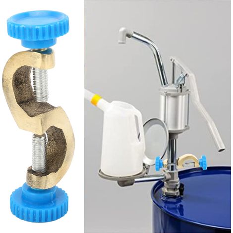Pince en croix en cuivre, pince de fixation à double vis supérieure en cuivre, pince de laboratoire pour support en fer. (1/5)