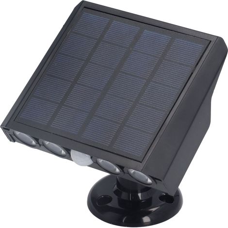 Applique murale solaire étanche IP65, orientable à 360°, 3 modes d'éclairage, économie d'énergie, LED pour cour ou couloir (1/5)