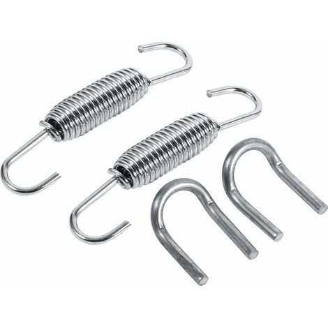 molle per tubo di scarico, lunghezza tubo di scarico 65 mm, molle di montaggio rotanti in acciaio inossidabile con elementi di fissaggio per saldatura