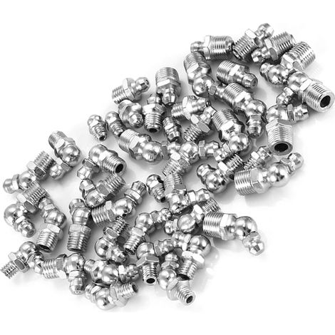Kit 45 raccords graisseurs M6 M8 M10 en laiton, embouts métalliques résistants pour graissage, assortiment durable (1/5)