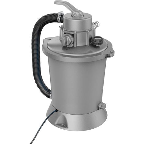 Filtergruppe 3m3/h (Filter + Umwälzpumpe) - Wasserdurchfluss 3,03 m3/h - 20 m3 - Kompaktes Design