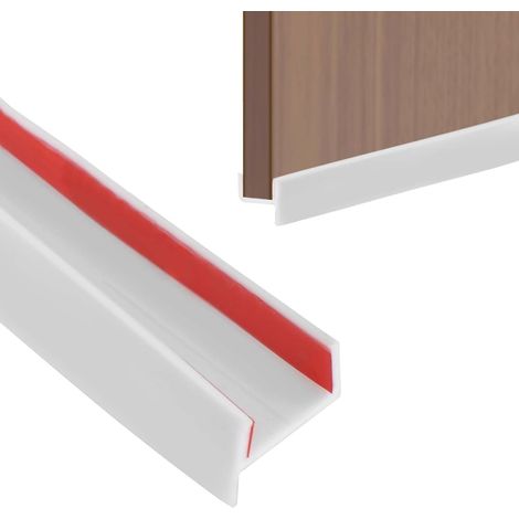 Kitchen Baseboard Gasket, Self Adhesive 15/16/17/18 mm Skirting Board Protector for Under Cabinet Baseboard Bottom Seal Roll Silicone Seal - Waterproof, Dustproof and Silent (White, 6M) (1/5)