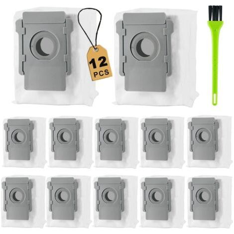 FENOPLASTICA12 Sacs d'aspirateur de Rechange pour iRobot, Sacs à poussière pour Roomba i7, i7+, i8, i8+, i3, i3+, i4, i4+, i6, i6+, j7, j7+, s9, s9+ Aspirateur (1/5)