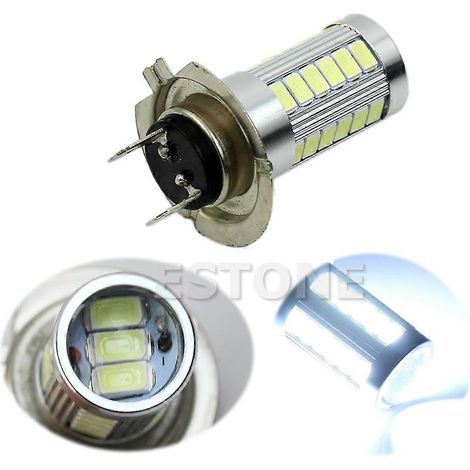 Ampoule LED automatique pour feux de position, clignotants, antibrouillards et feux de route (DC12V H7 5630, 33 LED) (1/4)