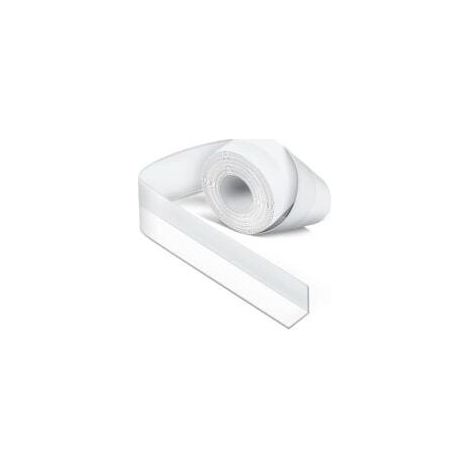 Joint Silicone Blanc Salle de Bain, Joint Salle de Baignoire, Ruban D'étanchéité, Anti-Moisissure et Imperméable, Ruban Adhésif doux Adapté à la Cuisine, les Toilettes, le Coin,Douche,3.2m3.8cm (1/5)