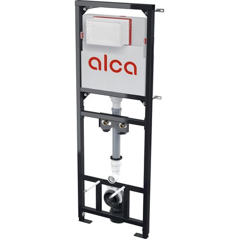 Alca - Vorwandinstallation für Spüle, mit Unterputzspülkasten, Bauhöhe 1,46 m A108F/1500 (1/3)