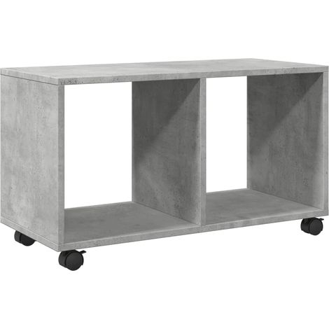 Maison Exclusive - Mobiletto con Ruote Grigio Cemento 72x33x42,5 cm in Truciolato
