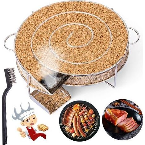 Générateur de Fumée Froide Inox pour Fumoir et Barbecue – Boîte Fumage Viande Poisson Fromage – Avec Brosse Nettoyage (1/5)