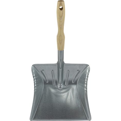 pelle à poussière et gravas - en acier - manche bois - 220 mm - agi robur 393227