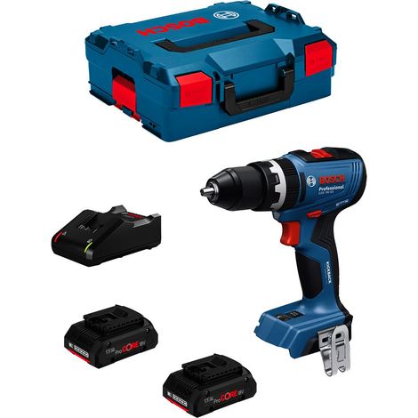 Bosch Professional GSB 18V-65 (2xProCORE 4.0Ah, GAL 18V-40, L). TALADRO PERCUTOR A BATERÍA