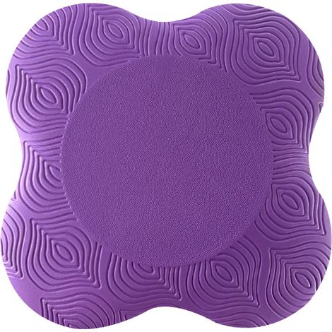 Genouillères de yoga (lot de 2) - Accessoires de yoga pour femmes/hommes, genouillères et coudières (violettes) (1/2)
