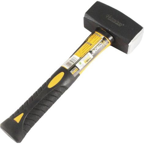 HOTECHE maceta cuadrada 1000 gr mango fibra , Maceta Cuadrada Hoteche Cantos rectificados Mango de fibra recubierto para absorber los impactos Empuñadura engomada. (1/3)