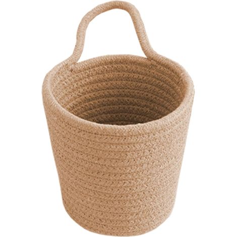 1 Panier Mural,Crochet Robuste,Coton Tissé,Clés Portefeuilles,Salle De Bain Cuisine (1/5)
