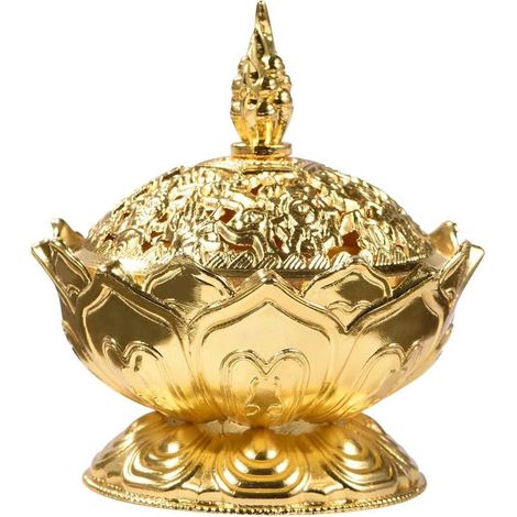 Brûleur d'encens vintage à reflux - porte-encens conique pour la maison - porte-encens décoratif - emballage réutilisable (1/5)