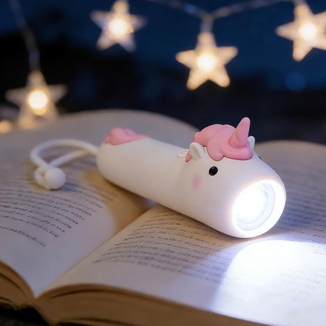 Lampe Torche Enfant LED Rechargeable USB-C, Lampe de Poche Enfant Crocodile avec Dragonne, Petite Lampe Torche Silicone Dès 3 Ans, Lampe Camping Enfant Cadeau (1/5)