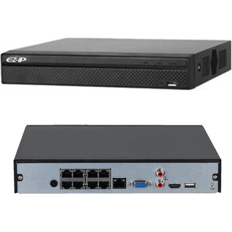 Dahua Nvr Videoregistratore IP 8 Canali Poe 2 mpx Full Hd Cloud