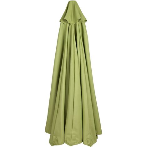 – Copertura per ombrellone da 3 m – Telo di ricambio impermeabile e resistente ai raggi UV – Compatibile con 8 stecche – Tessuto in poliestere verde resistente -Crezuo