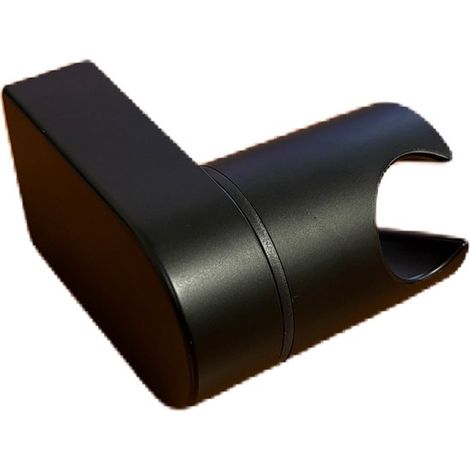 Support de douchette inclinable – Noir mat – Fixation murale robuste – Angle réglable (1/5)