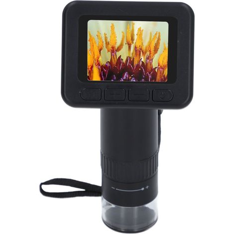 Microscope numérique portable avec écran IPS 2 pouces, grossissement 1000x, connexion USB à un PC et 8 LED réglables. (1/5)