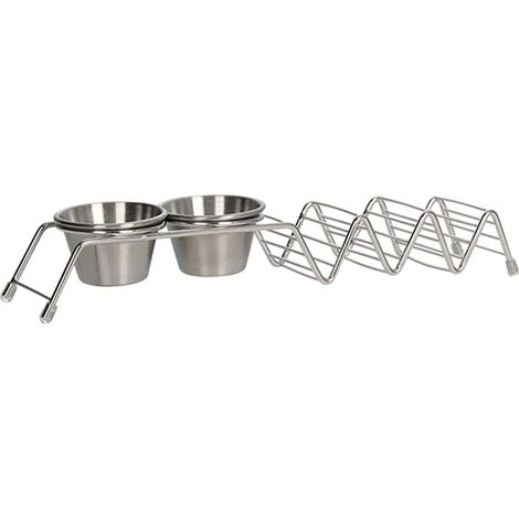 Large Capacity Taco Holder Tray Stand Plate for Mexican Pancake