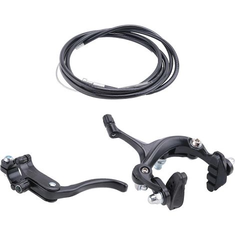 Hinterradbremsensatz für Fixie-Rennräder, Seitenbremse, kompatibel mit den meisten Fixie-Bikes (schwarz). (1/5)