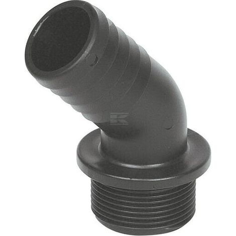 Racor para manguera 45掳 35mm x 1 1/4" Macho GEOLINE 8014301