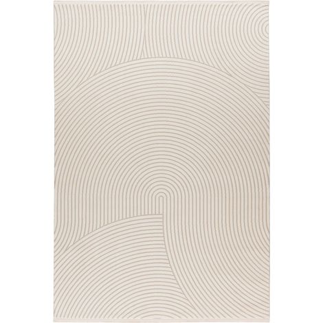 Tapis intérieur ivoire moderne à poils courts - 150 x 80 cm (1/5)