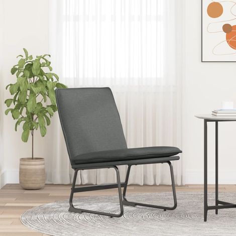 Loungesessel Dunkelgrau 52x75x76 cm Stoff