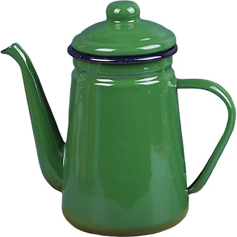 Cafetière Émaillée - 1,1 L - Pour Cuisinière Gaz Électrique À Induction - Usage Intérieur Et Extérieur (1/5)