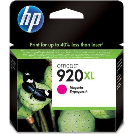 HP 920XL Cartouche d'encre magenta grande capacité authentique (CD973AE) pour HP OfficeJet 6000/6500/7000/7500 (1/5)