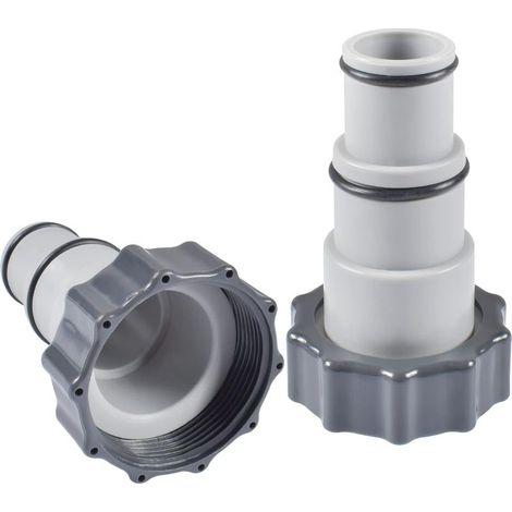 2 Adaptateur de tuyau, joint torique, PVC résistant, pour pompe filtration 4000 GPH, piscine (1/5)