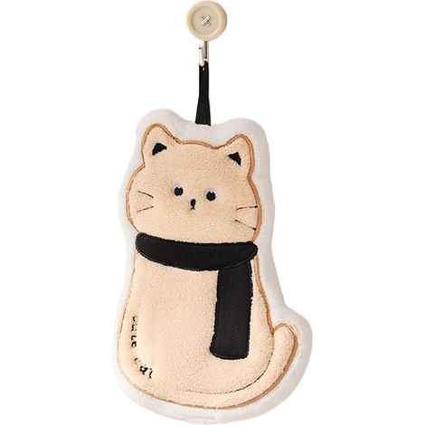 Serviette murale , de bain à motif chat , double épaisseur absorbante pour maison d'hôtes , hôtel ,