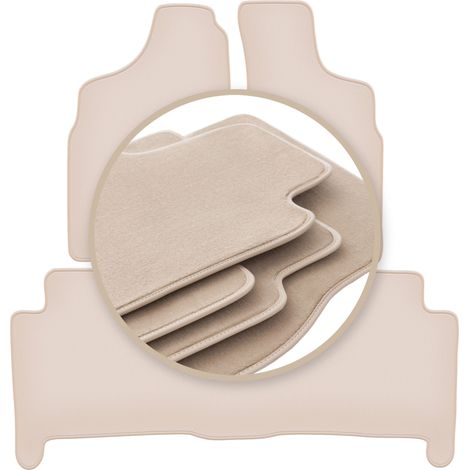 Hochwertige beige Fußmatten für: Volkswagen Phaeton Langversion Limousine 2002-2012 (1/5)
