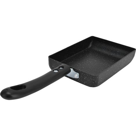 Poêle carrée à tamagoyaki, poêle antiadhésive en pierre Maifan, poêle universelle à fond plat, fond plat épais, petite poêle à œufs pour le petit-déjeuner (1/5)