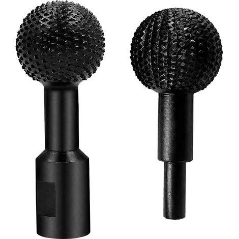 Fraise à billes pour bois φ 40 mm  Râpe à billes avec filetage M14 pour meuleuse d'angle 115/125 ou 10 mm Tige ronde pour perceuse  Râpe à bois pour creuser et sculpter (1/5)
